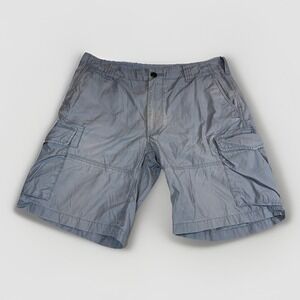 Polo Ralph Lauren Cargo Shorts Mens Size 35 Blue Drill Khaki Utility Lightweight